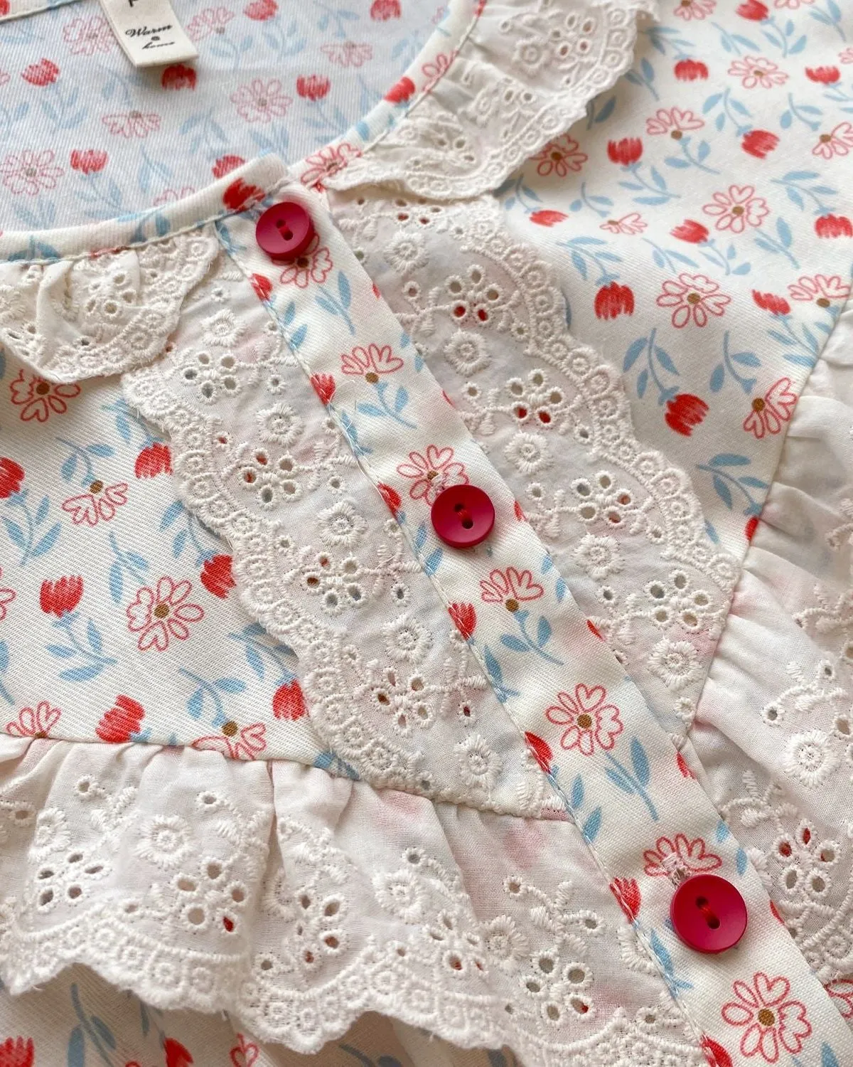 Amie Lace Spring Floral Pajamas