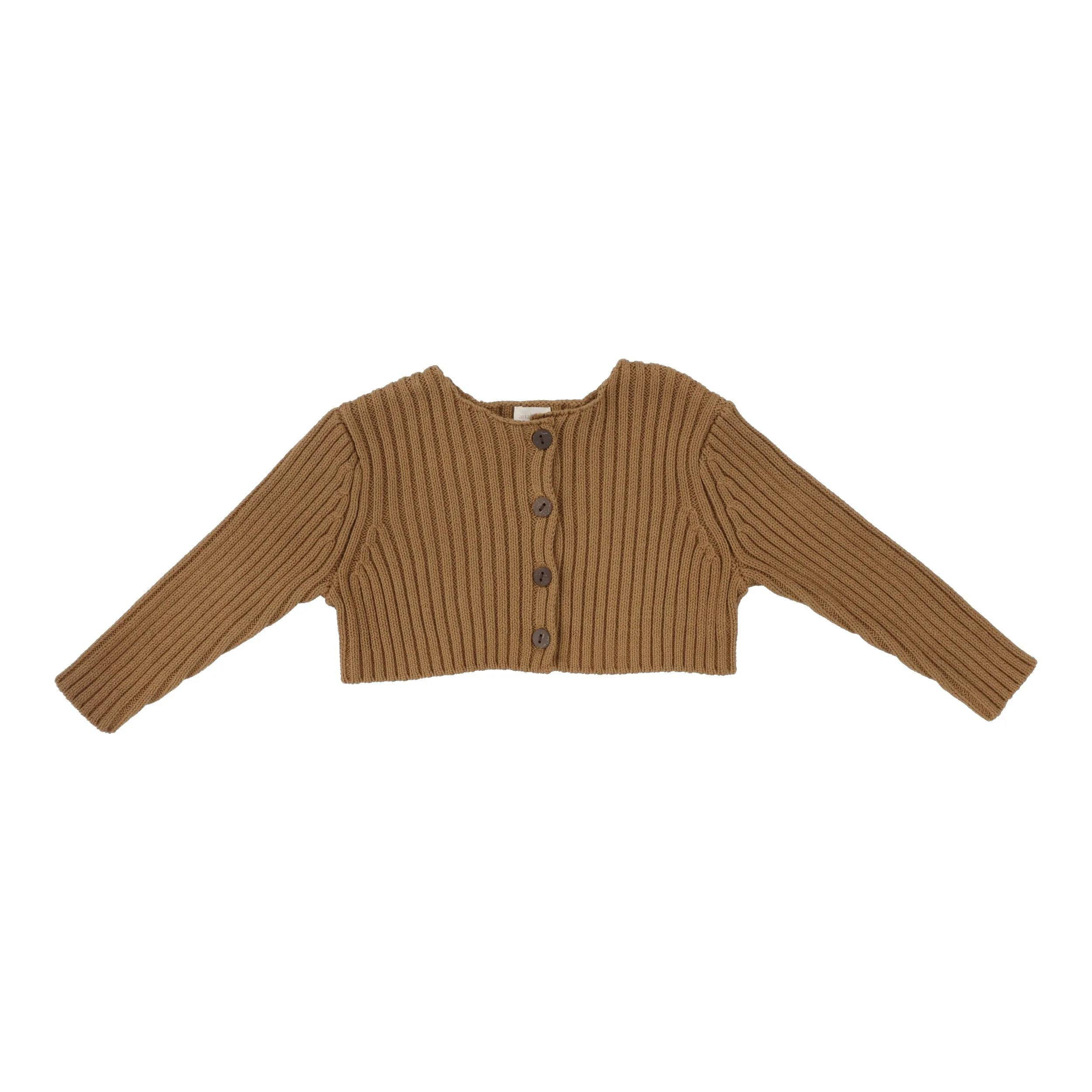 Analogie By Lil Legs Rib Knit Shrug Camel