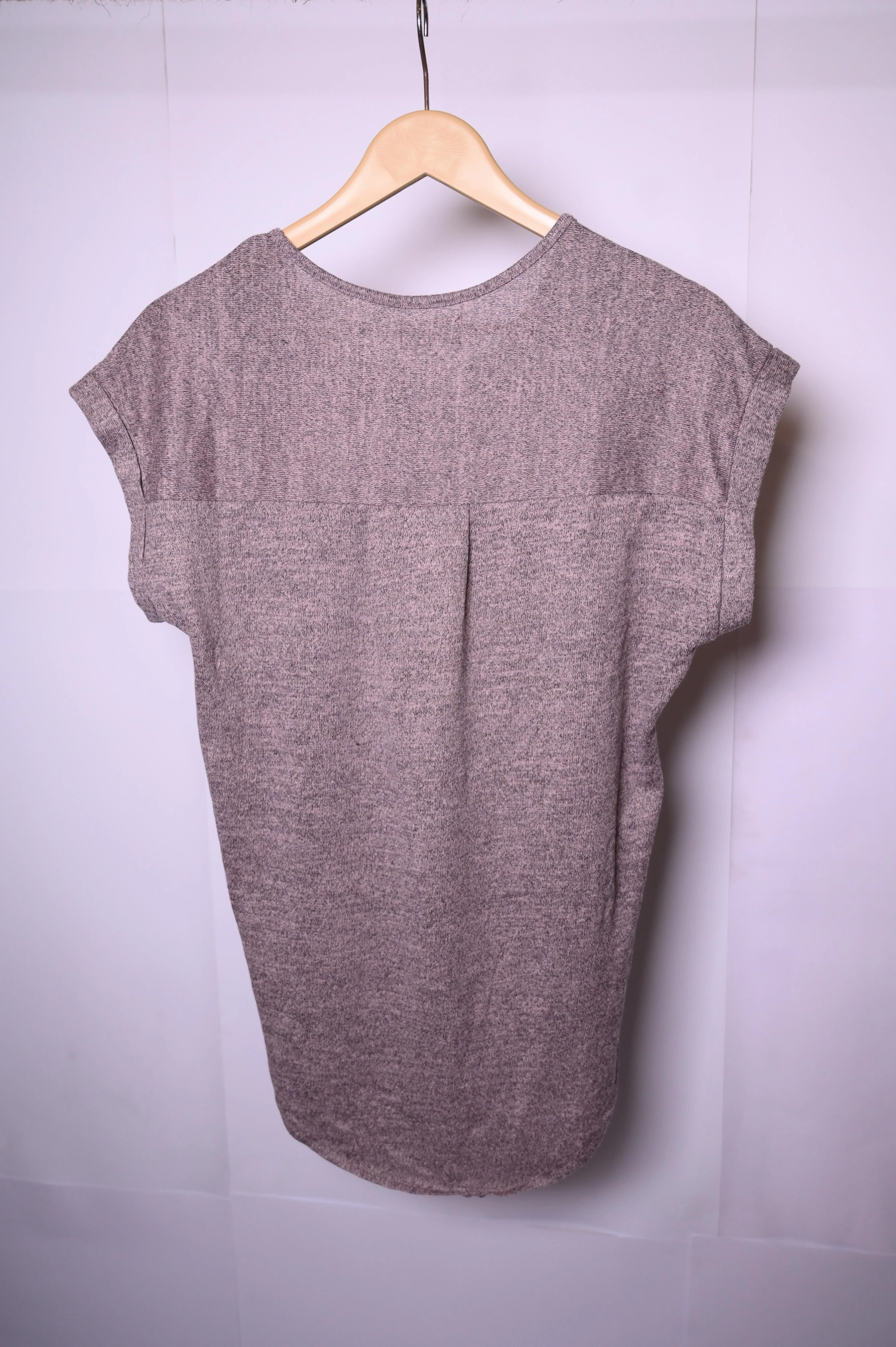 Apricot Grey Blouse – Small