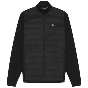 Baffle Quilted FZ Hybrid Jacket Jet Black - AW24