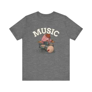 Band Bear Beats Drummer T Shirt