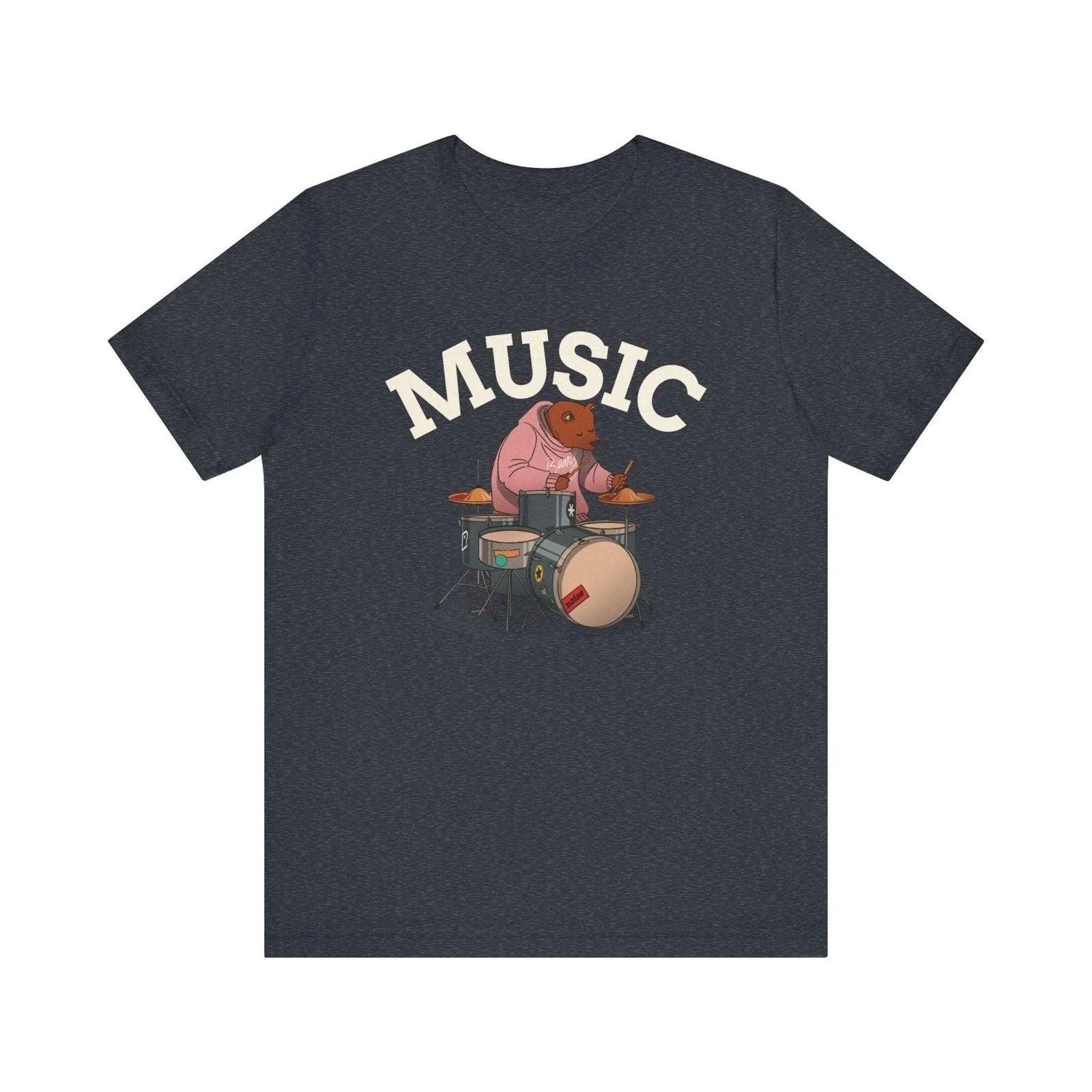 Band Bear Beats Drummer T Shirt