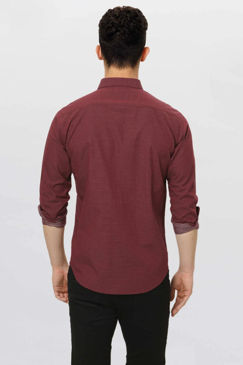 Basics Slim Fit Dobby Shirt