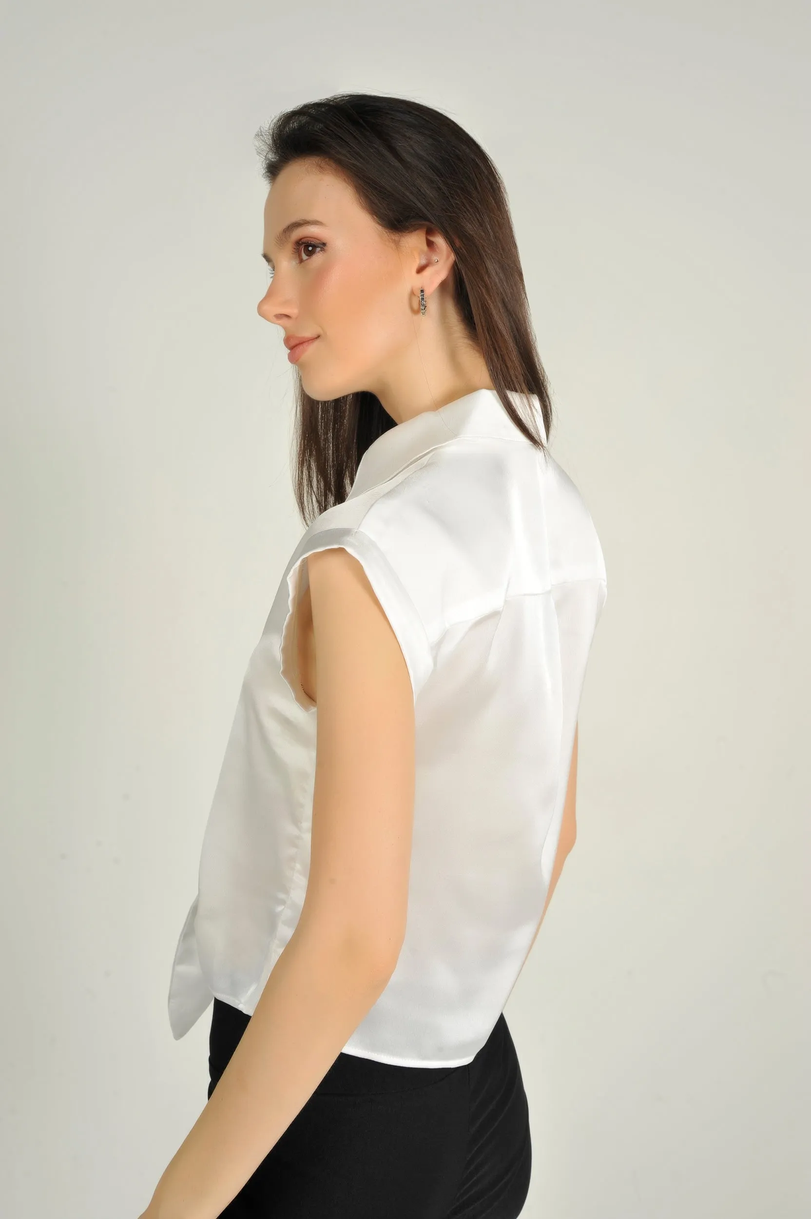 Blouse en satin sans manches - ARABELLEX1TU - (E-A16)