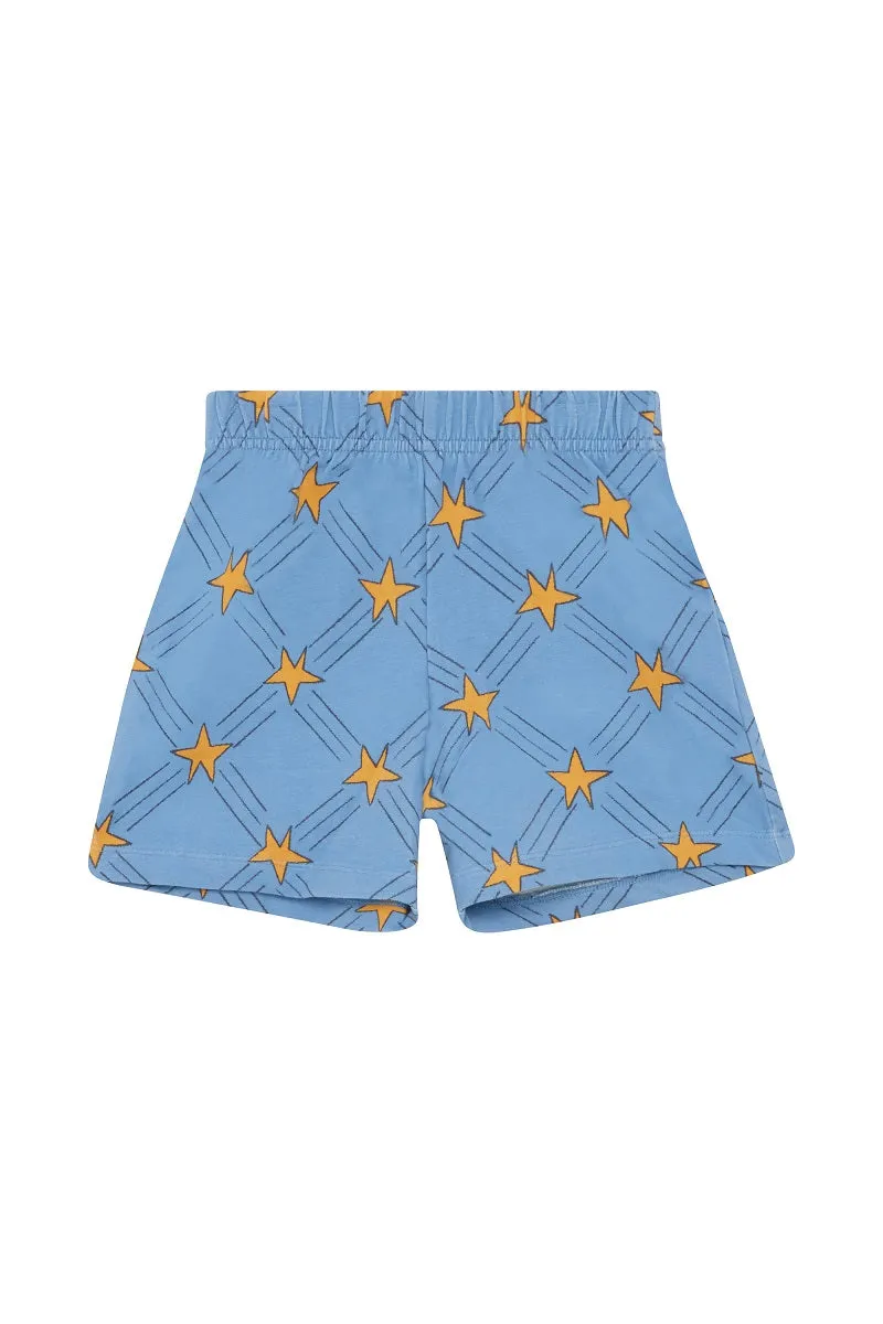 Bonds Kids Soft Threads Short - Starlit Check Blue