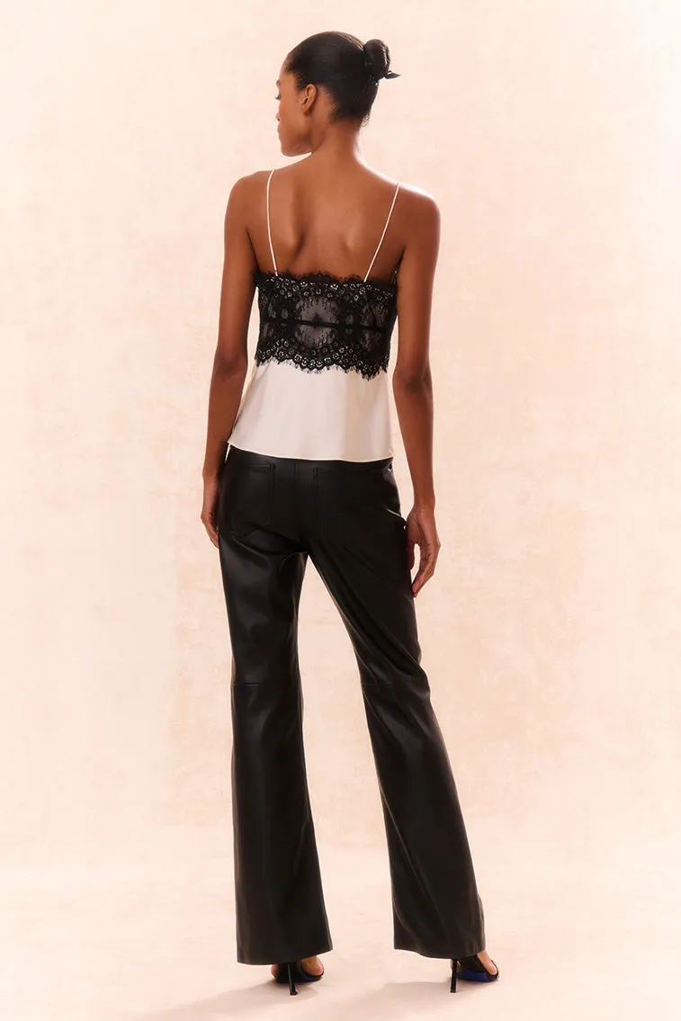 Bordeaux Vegan Leather Pants