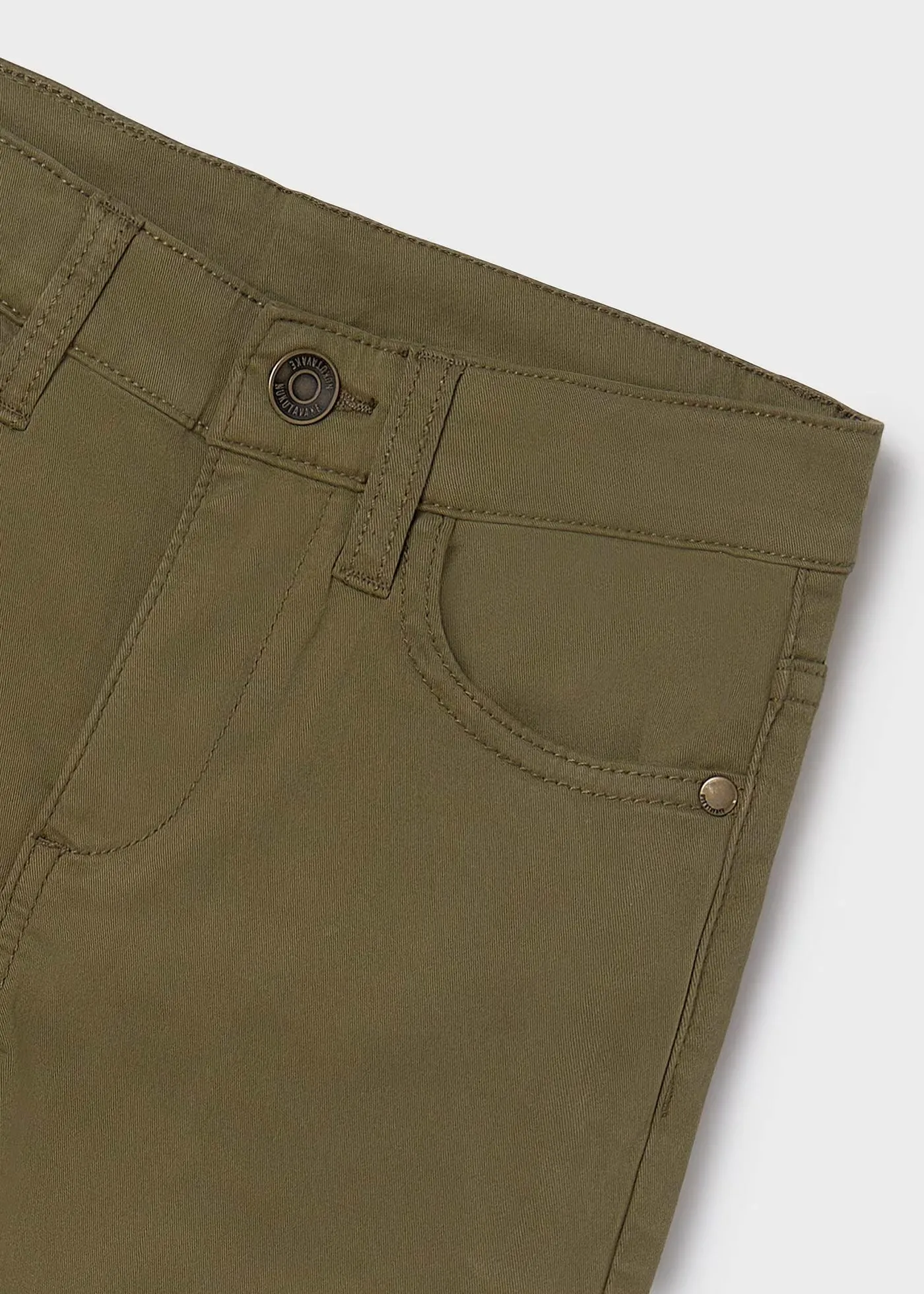 Boy Basic Fitted Pants Dark Green