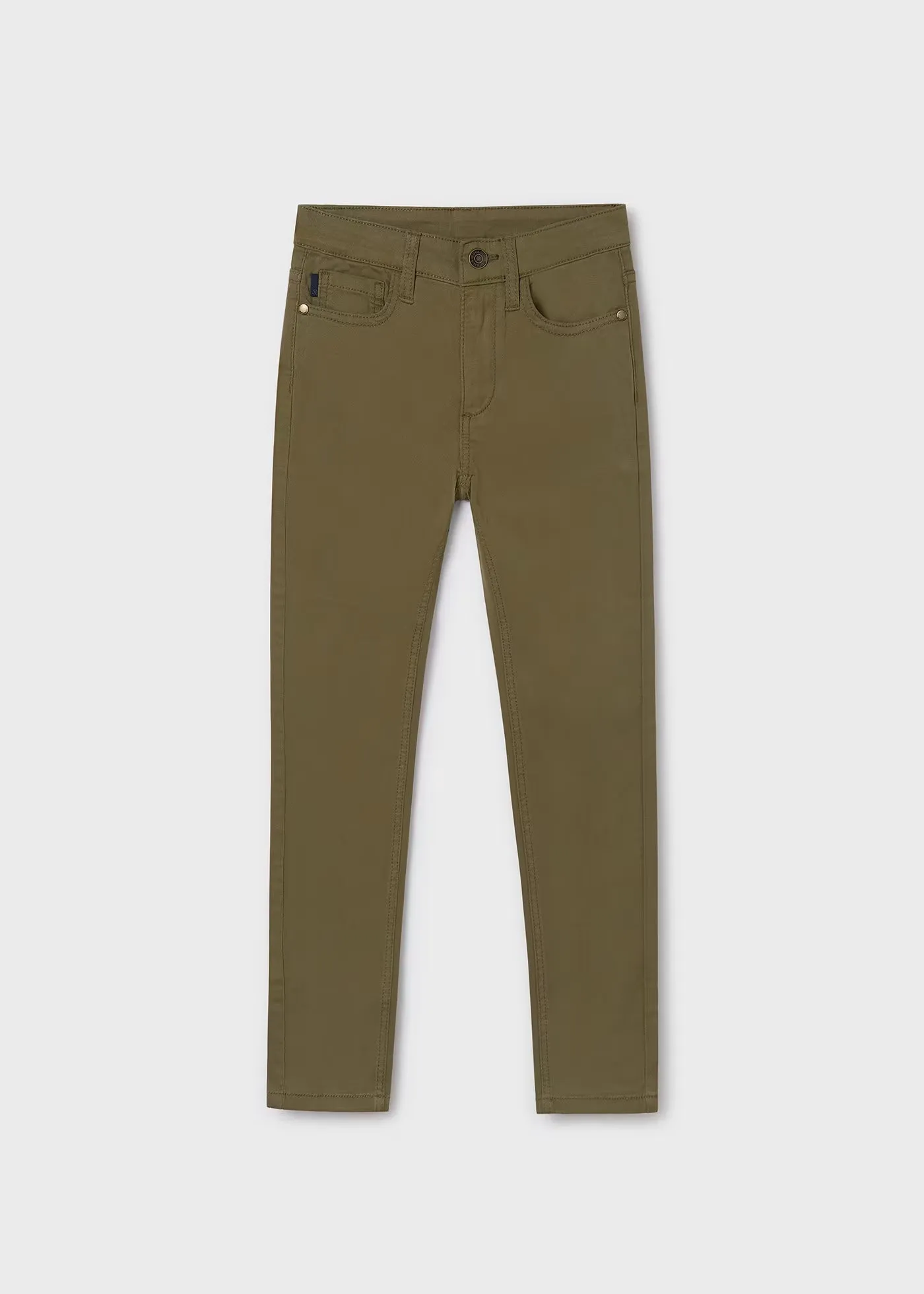 Boy Basic Fitted Pants Dark Green