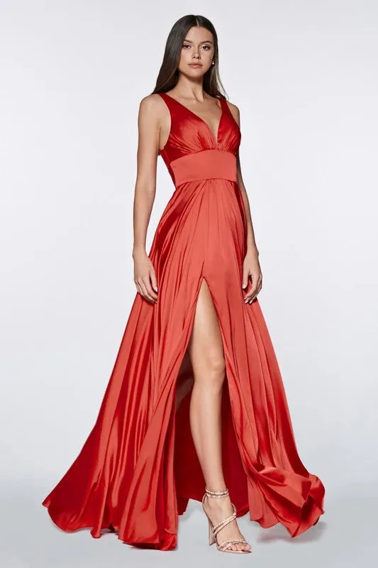 Bridesmaids dress with Slit