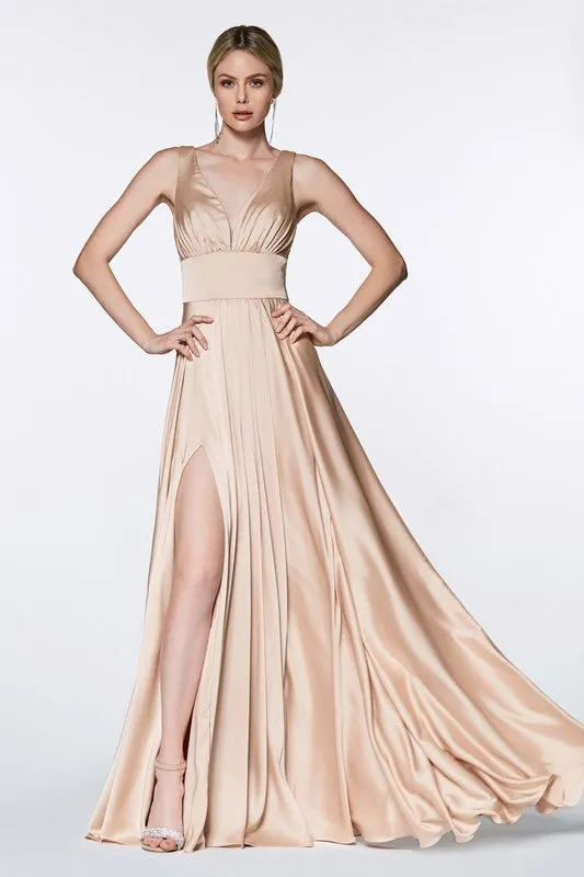 Bridesmaids dress with Slit