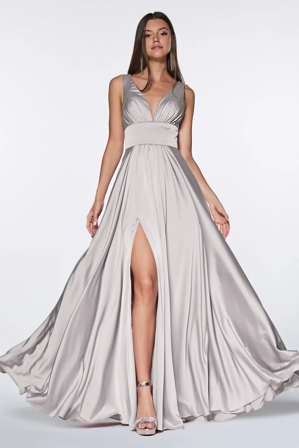 Bridesmaids dress with Slit