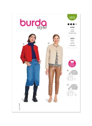 Burda Pattern 5870 Misses' Jacket