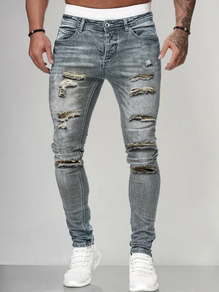 Classic Slim Torn Jeans