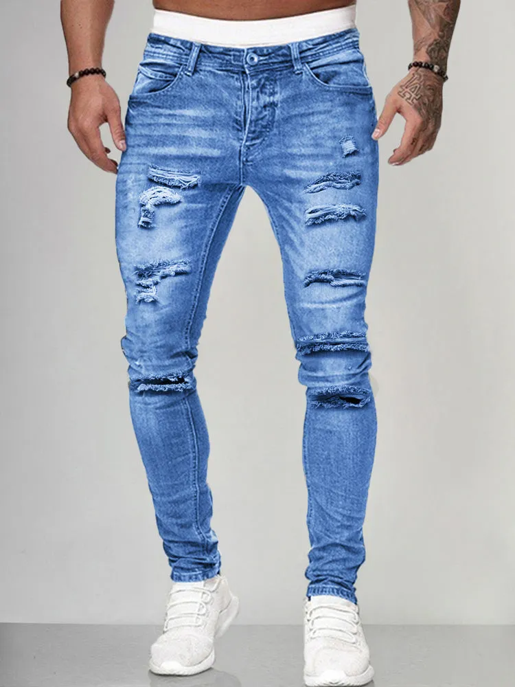 Classic Slim Torn Jeans