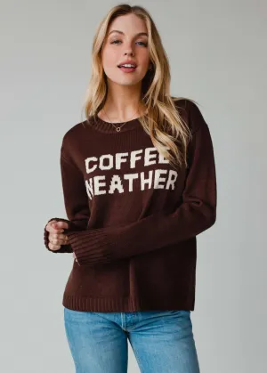 Dark. Brown Coffee Weather Sweater