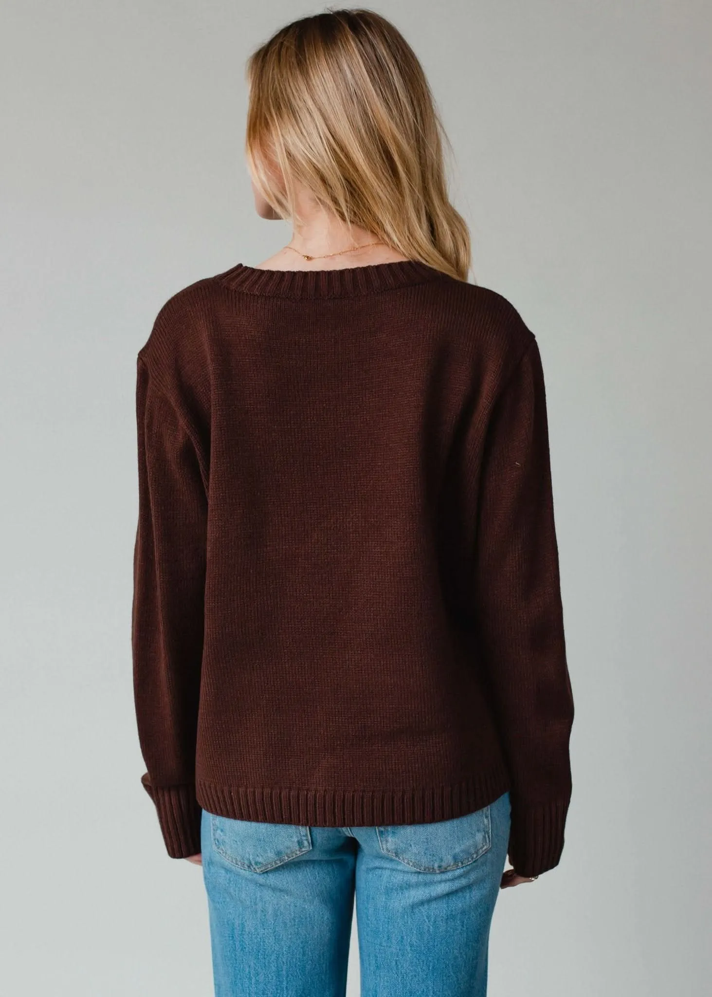 Dark. Brown Coffee Weather Sweater