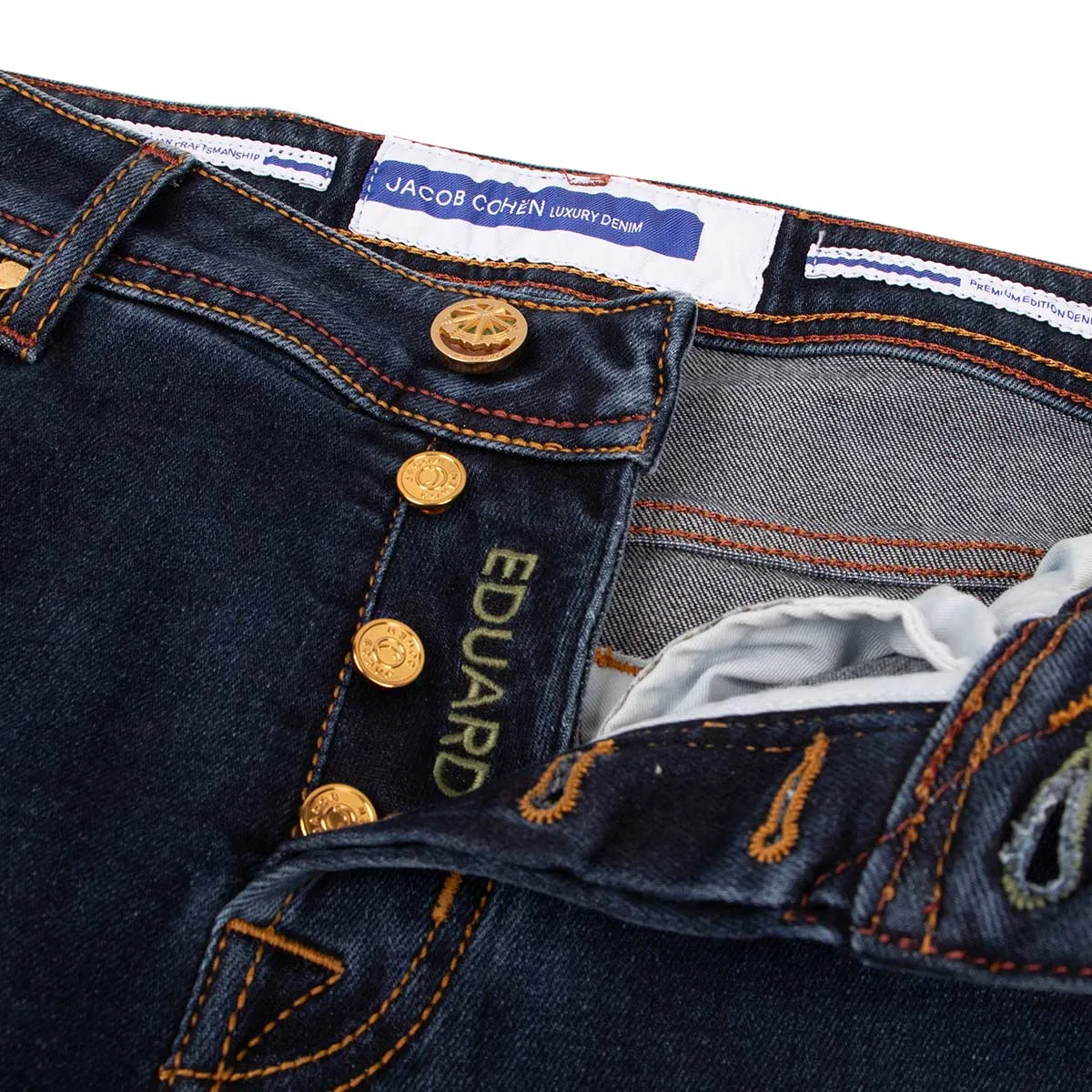 Dark Mid Wash 'Eduard' Regular Fit Jeans