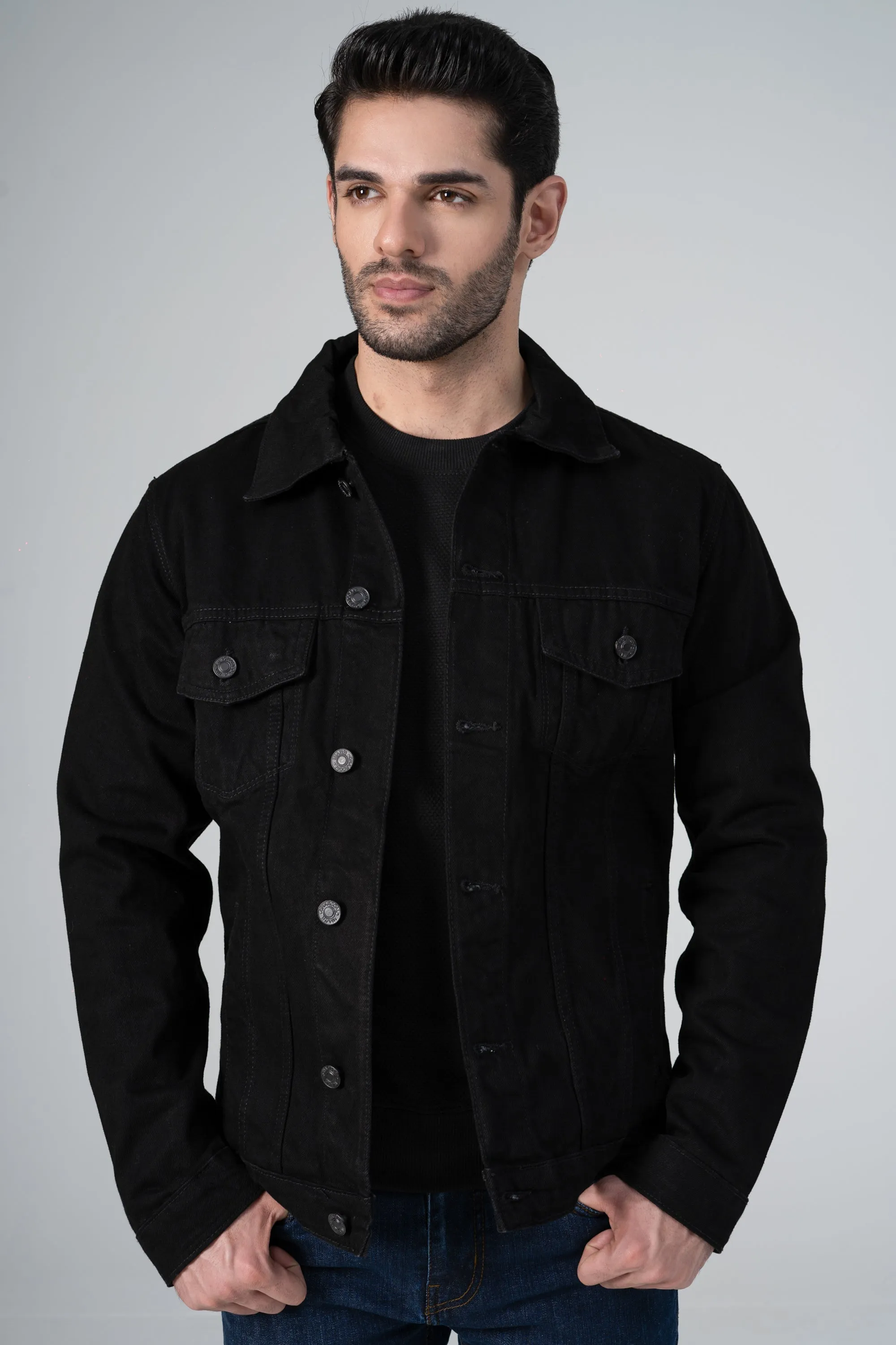 DENIM JACKET BLACK