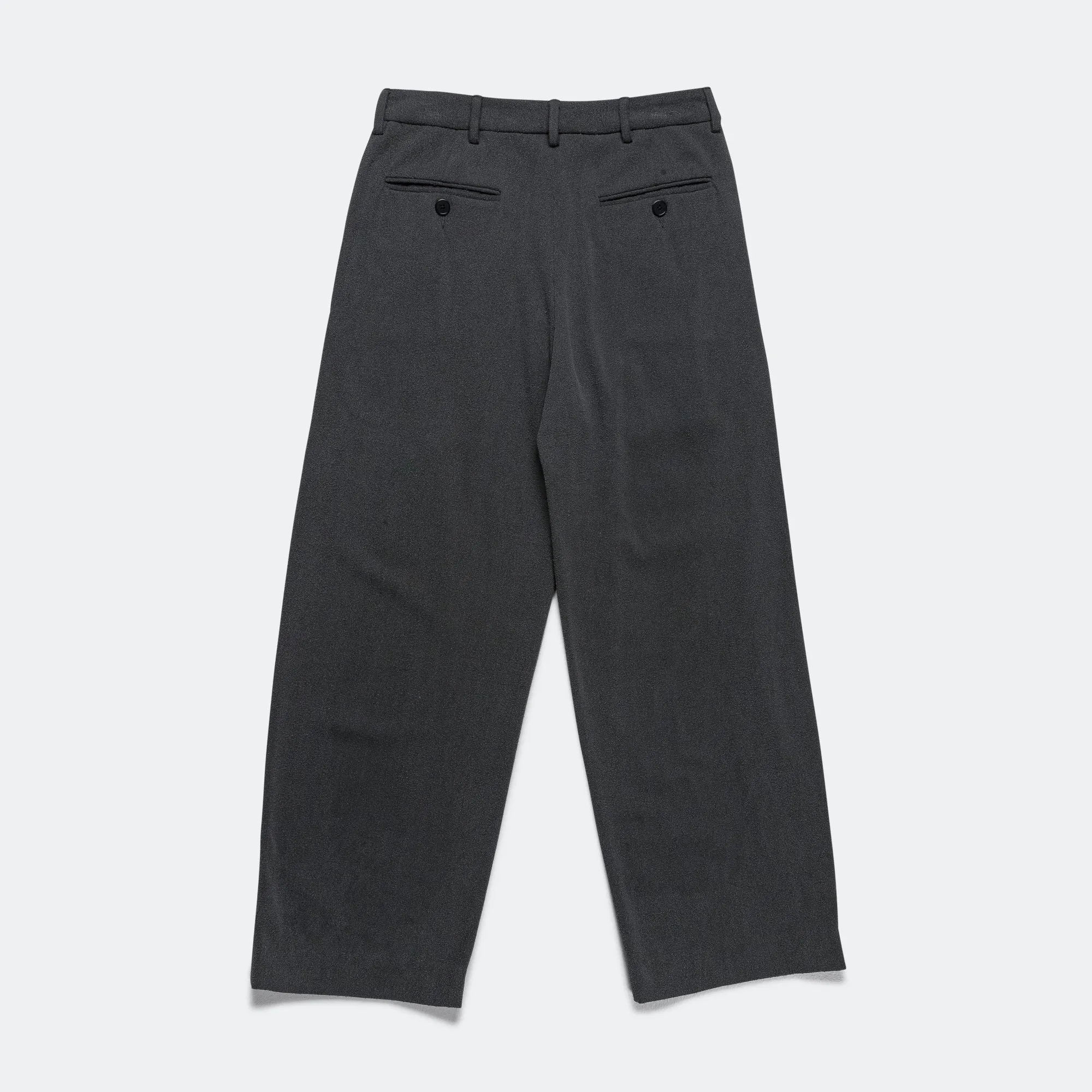 Double Pleat Trouser - Washed Black