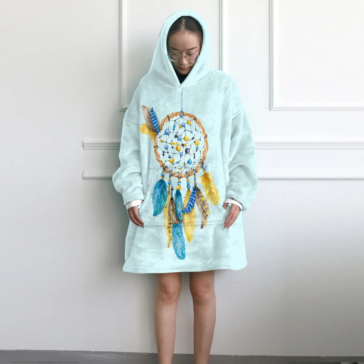 Dreams of Blue Wearable Blanket Hoodie