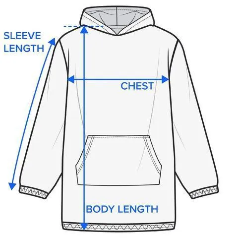 Dreams of Blue Wearable Blanket Hoodie