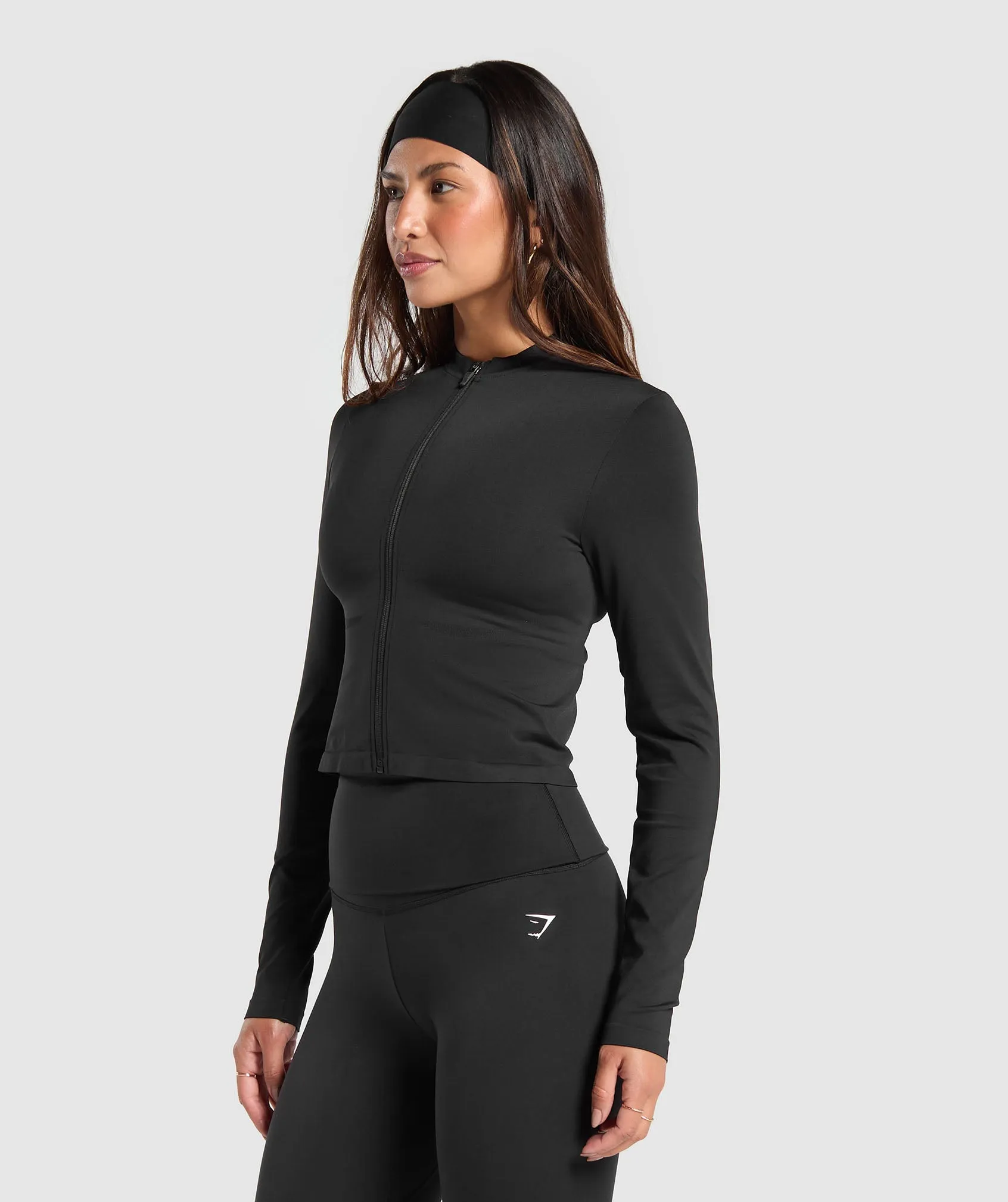 Gymshark Everyday Seamless Zip Tracktop - Black