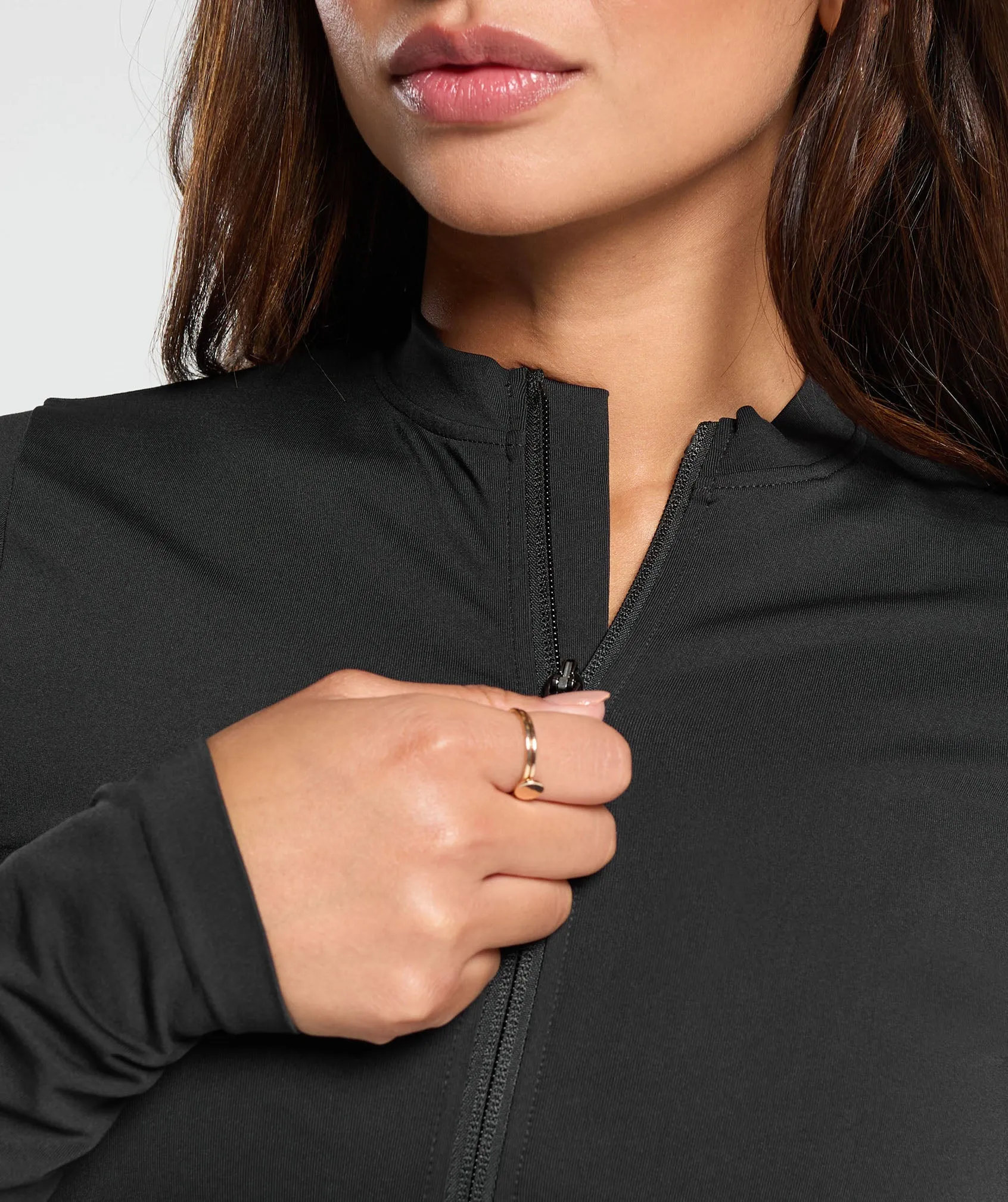 Gymshark Everyday Seamless Zip Tracktop - Black