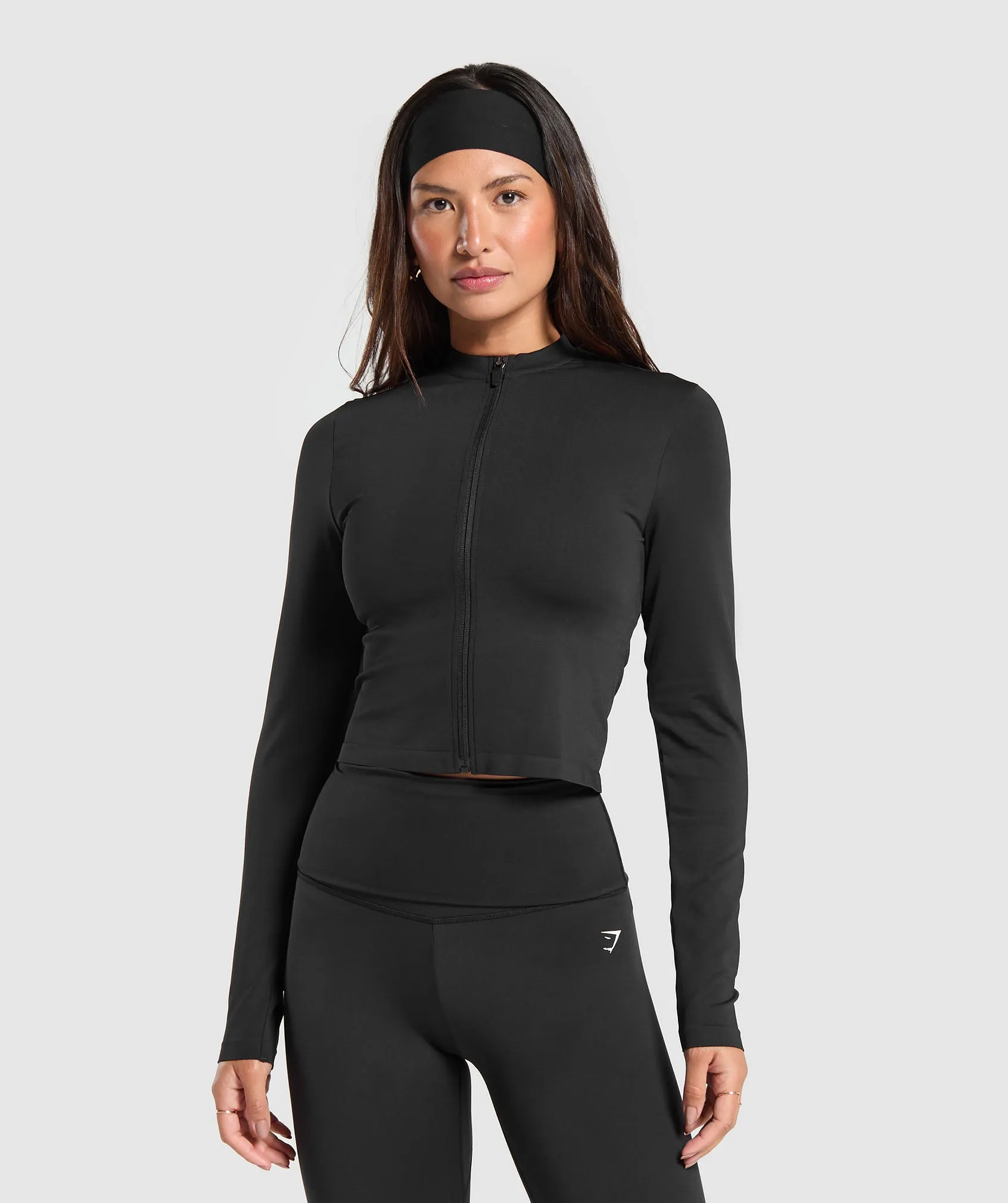 Gymshark Everyday Seamless Zip Tracktop - Black