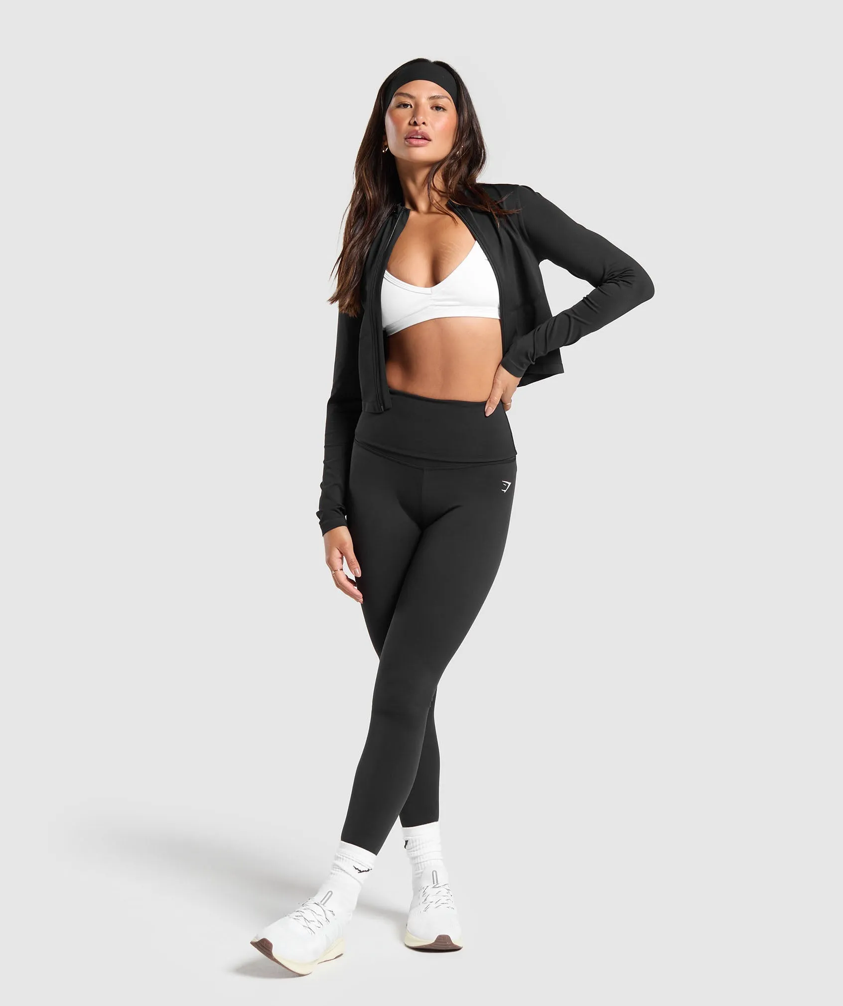 Gymshark Everyday Seamless Zip Tracktop - Black