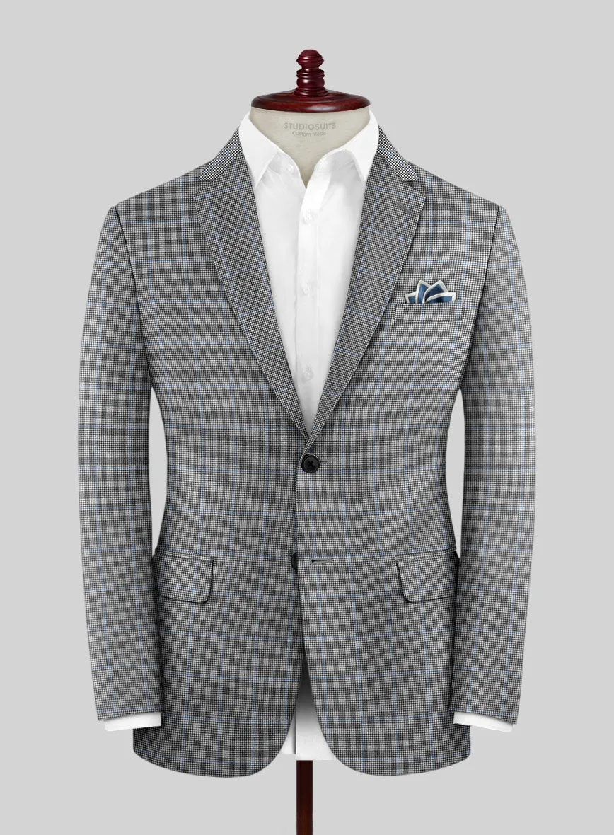 Hardy Minnis Houndstooth Check Wool Suit