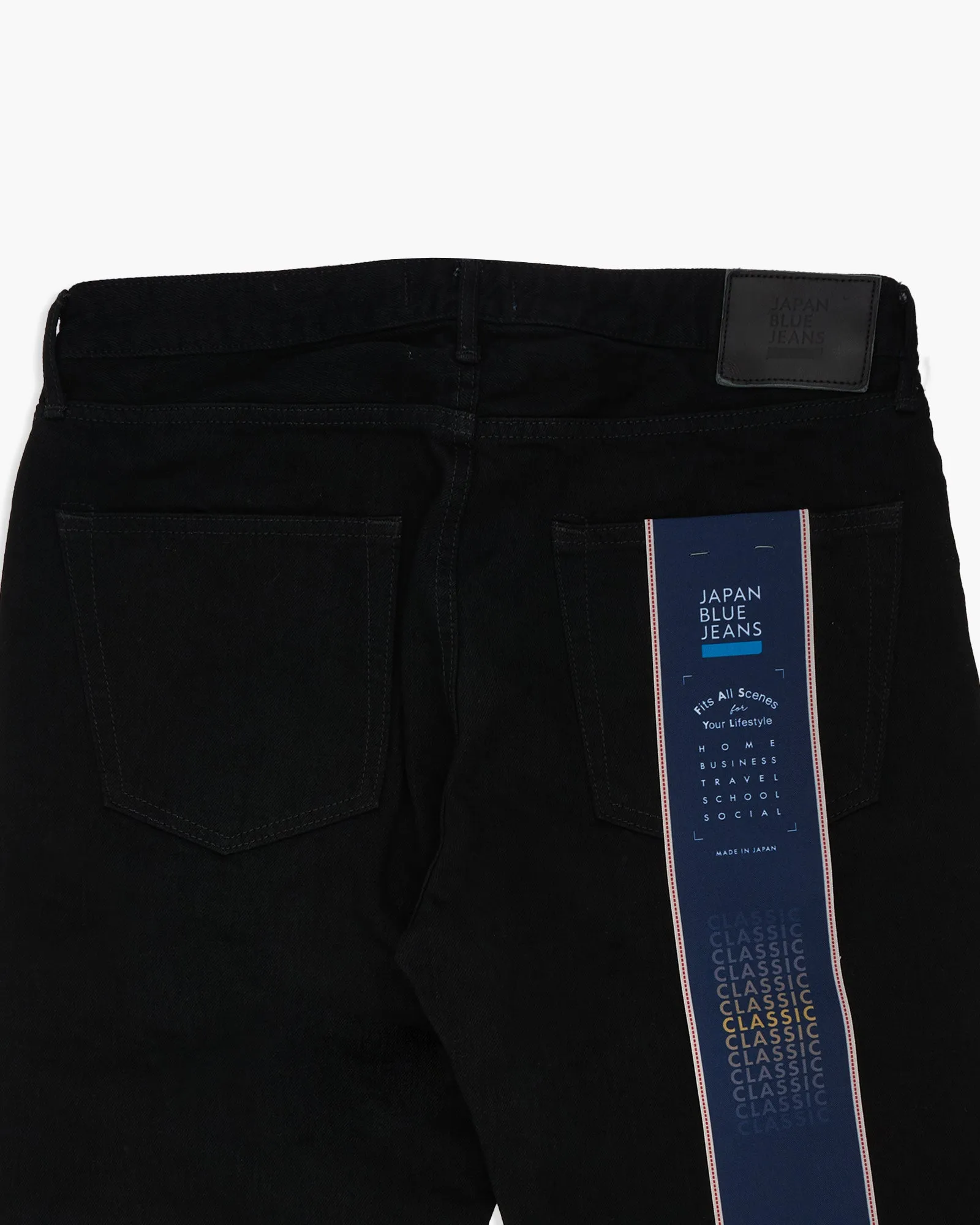 Japan Blue J414 Classic Straight 14oz Black Selvedge Mens Jeans - Black