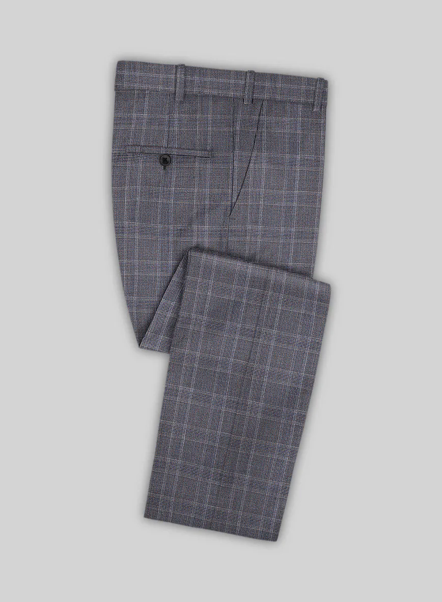 Lanificio Zegna Traveller Valen Blue Checks Wool Suit