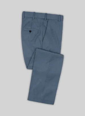 Lanificio Zegna Trofeo Prussian Blue Wool Pants