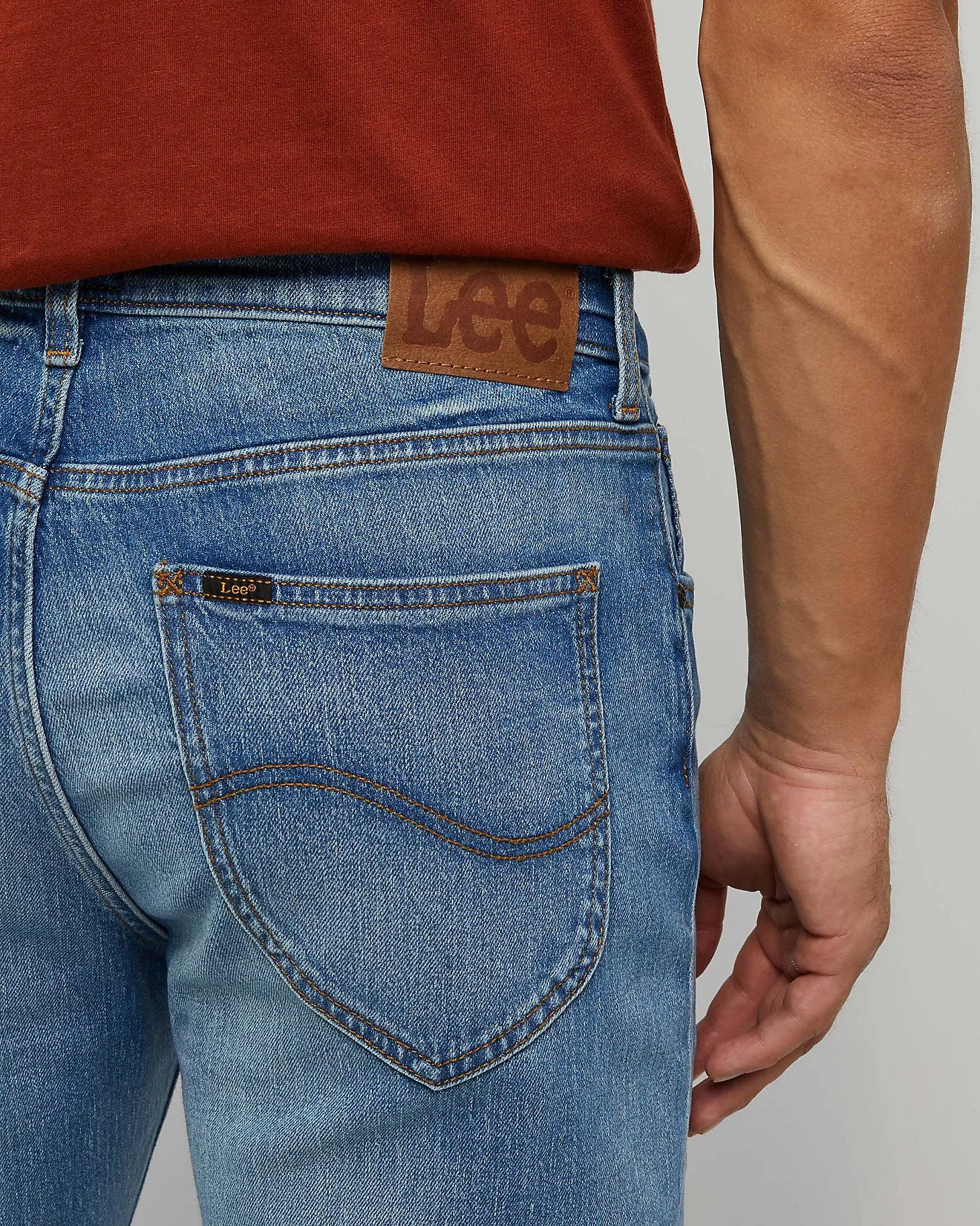 Lee West Relaxed Straight Mens Jeans - Vintage Wear