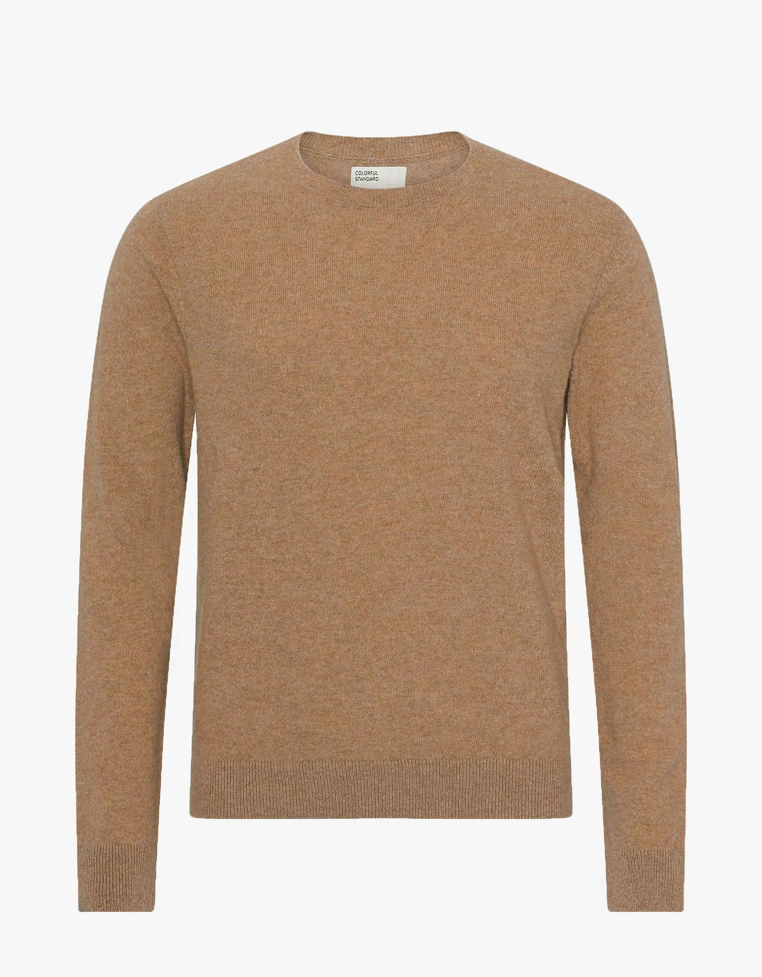 Light Merino Wool Crew - Sahara Camel