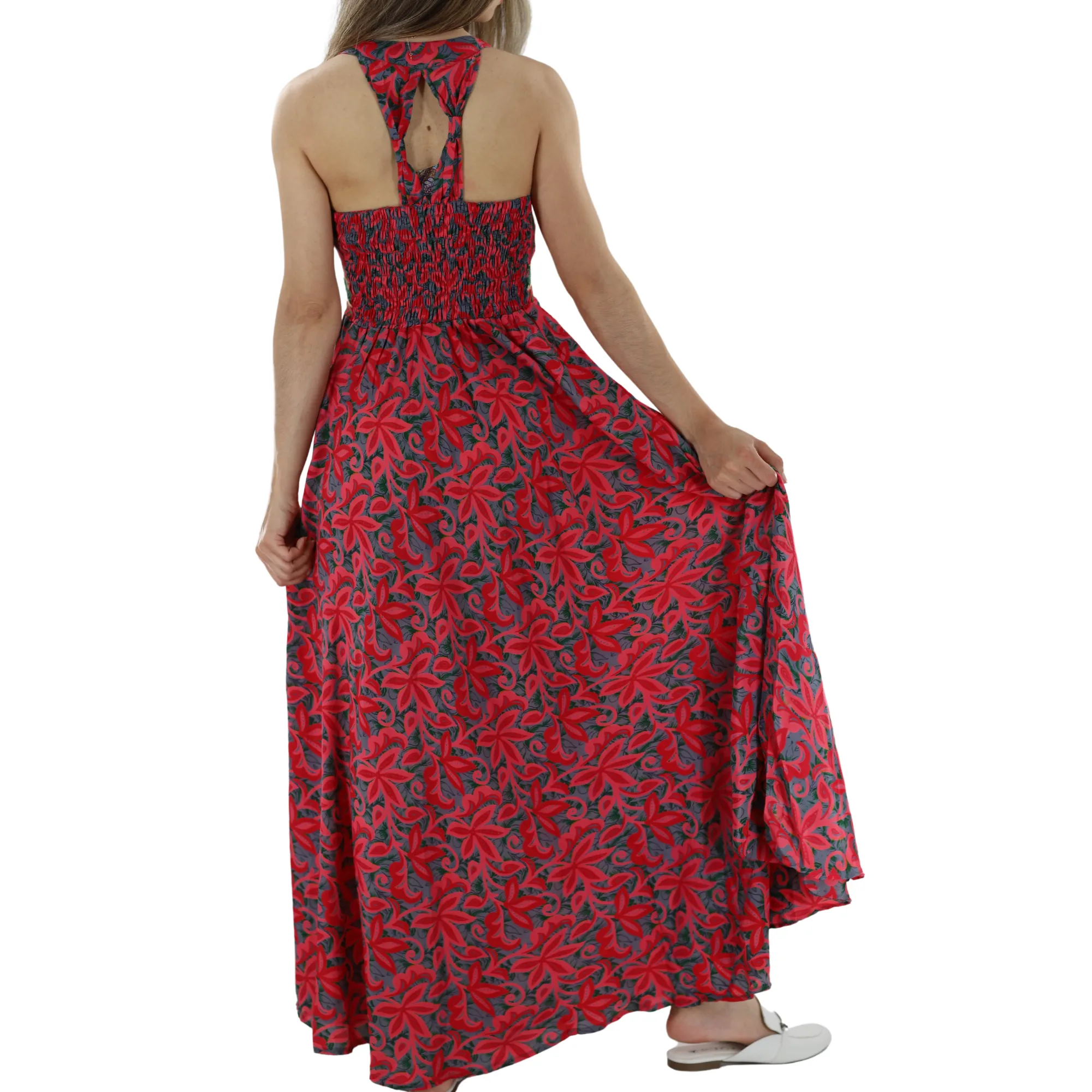 Long Flowy 'Ariana' Floral Maxi Dress