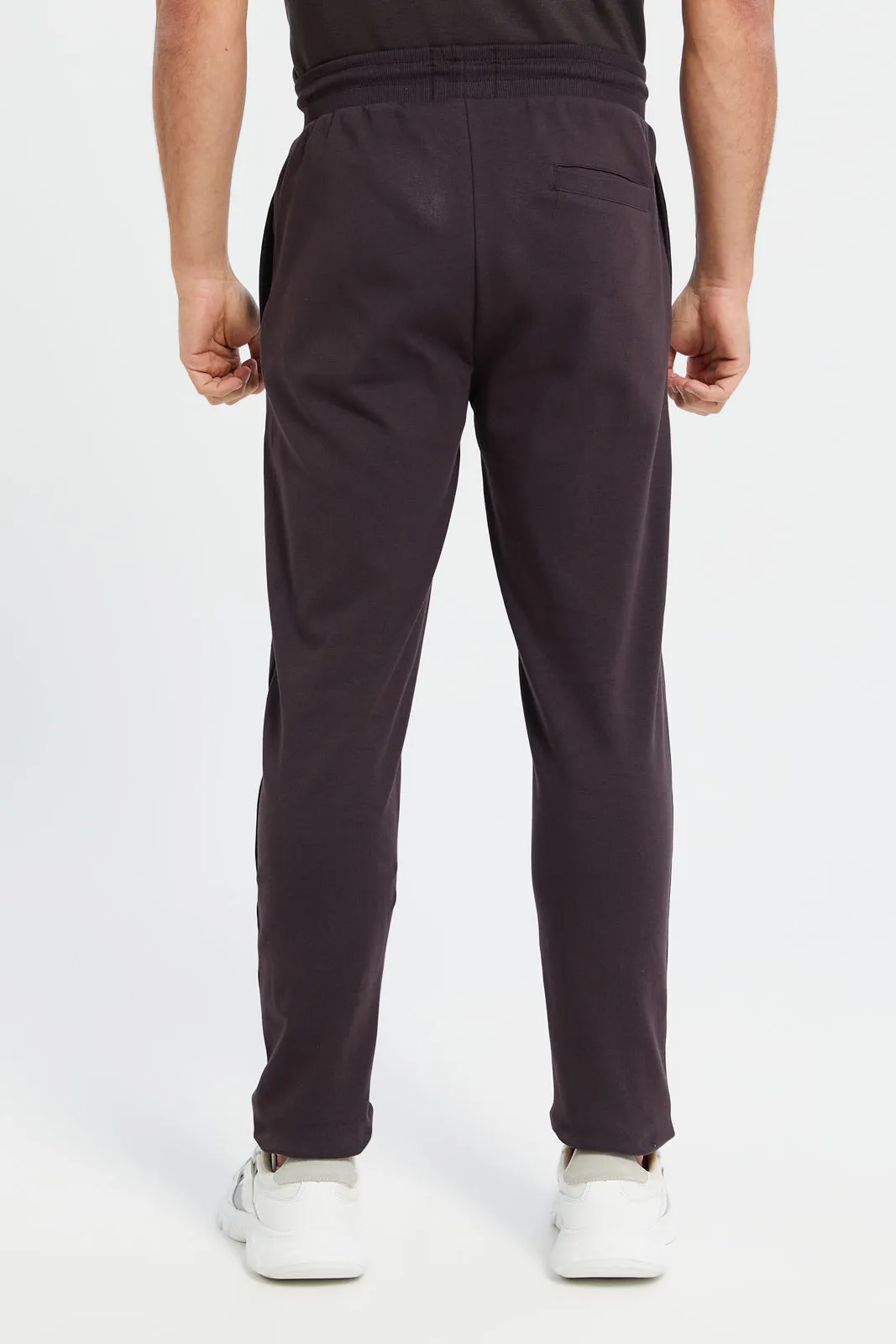 Men Burgundy Soft Touch Joggers