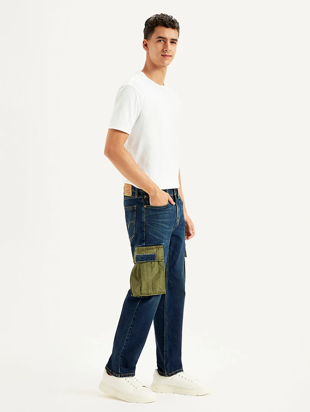 Men's 541 Tapered Fit Navy Cargo Jeans