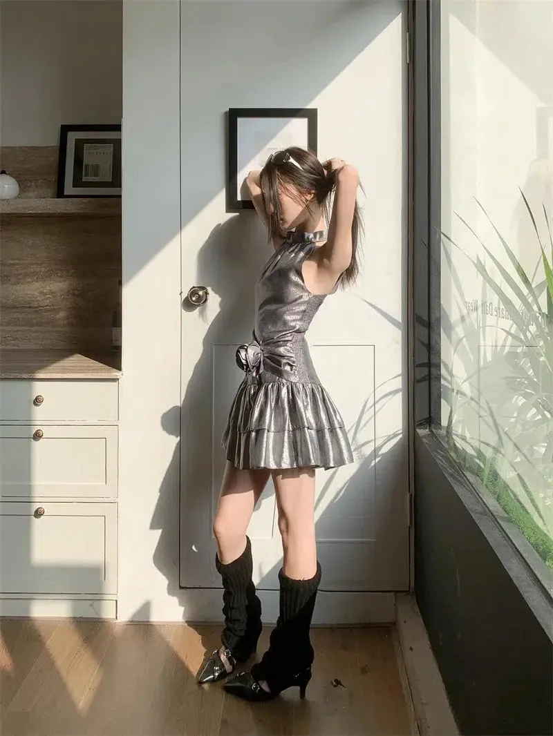 Metallic Mini Dress