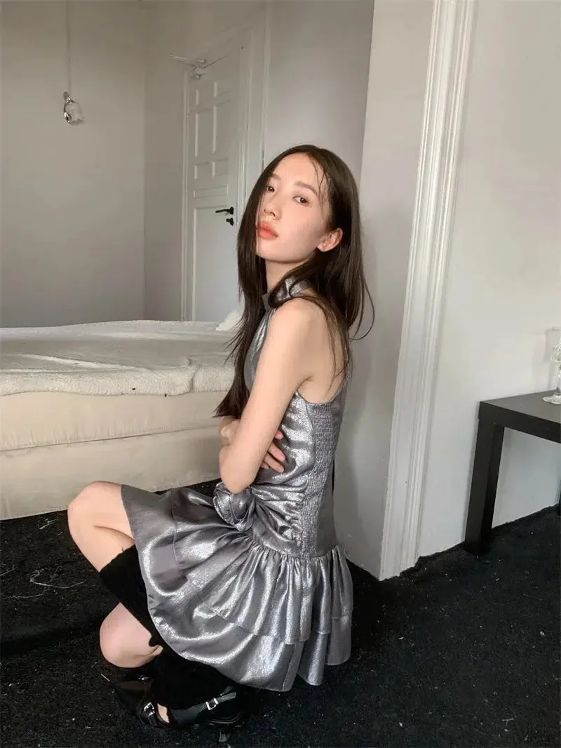 Metallic Mini Dress