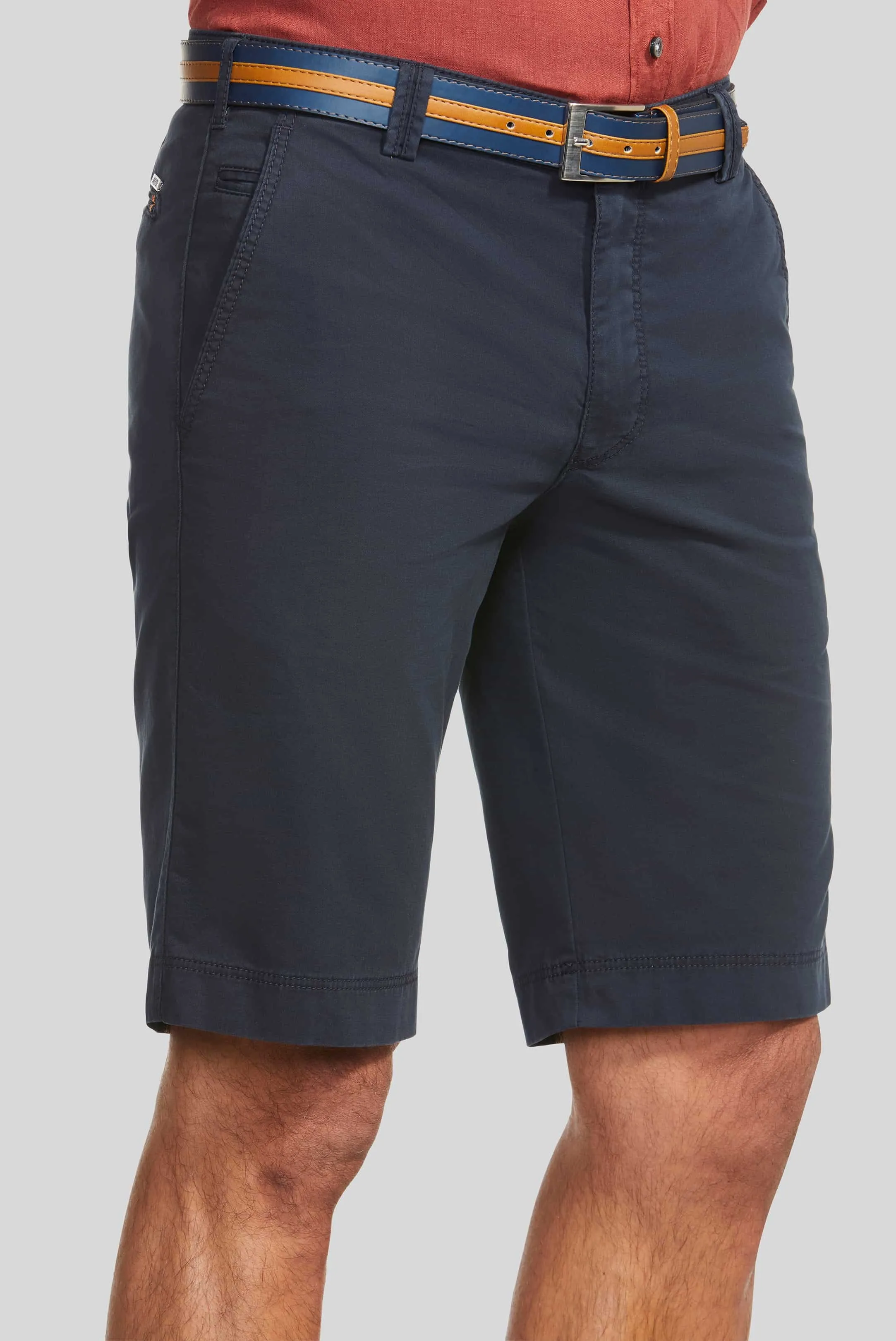 MEYER B-Palma Shorts - Men's Cotton Twill - Navy