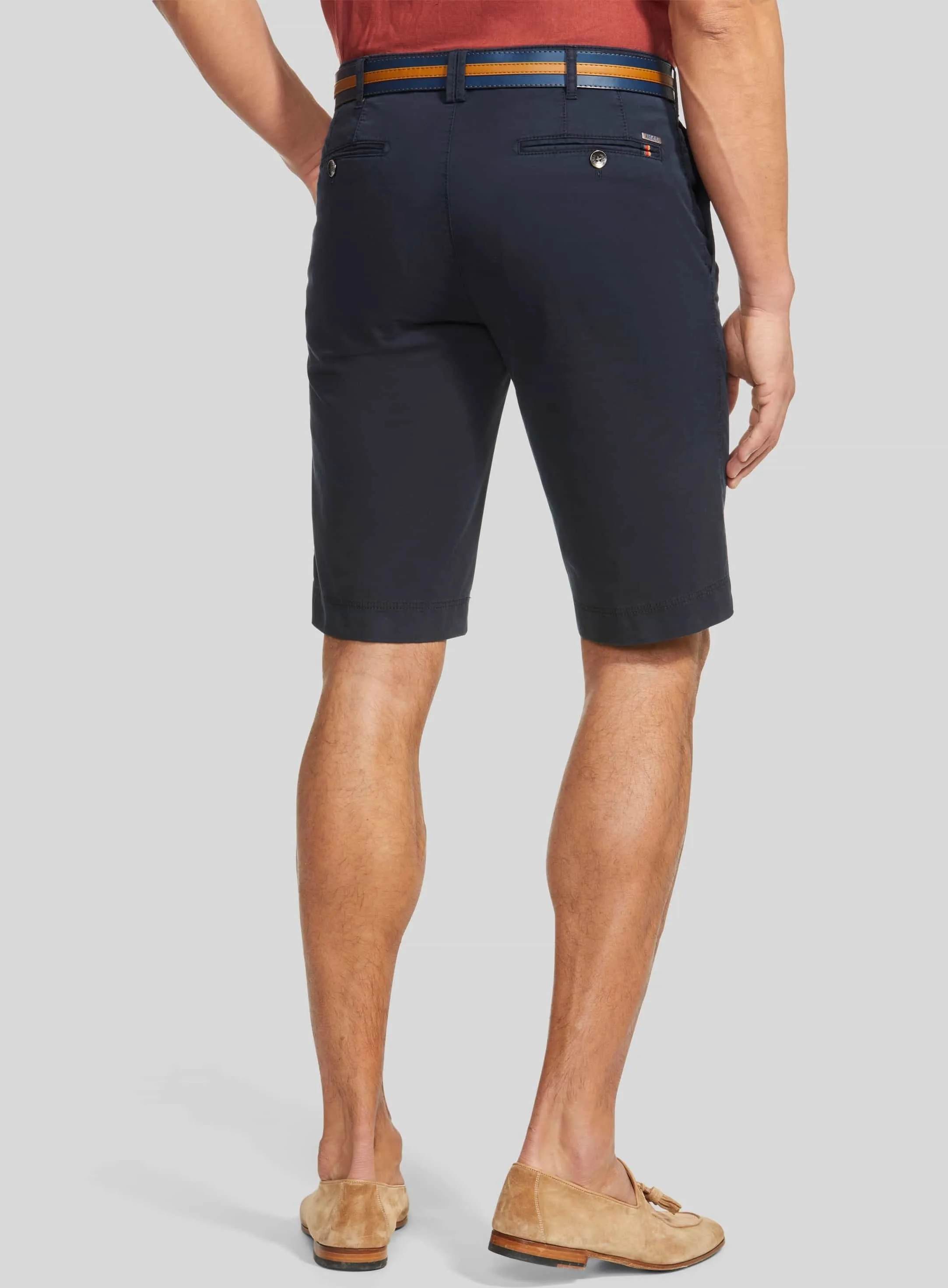 MEYER B-Palma Shorts - Men's Cotton Twill - Navy