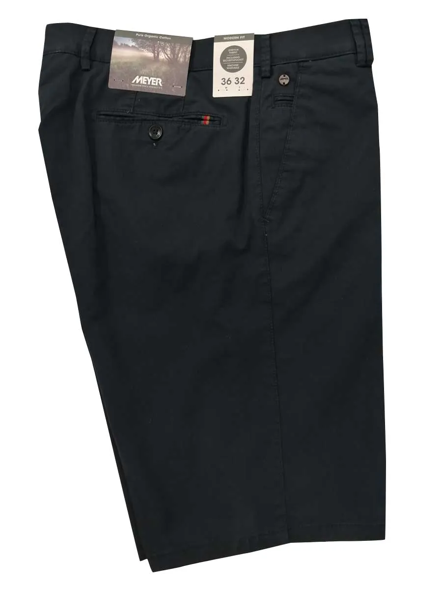 MEYER B-Palma Shorts - Men's Cotton Twill - Navy