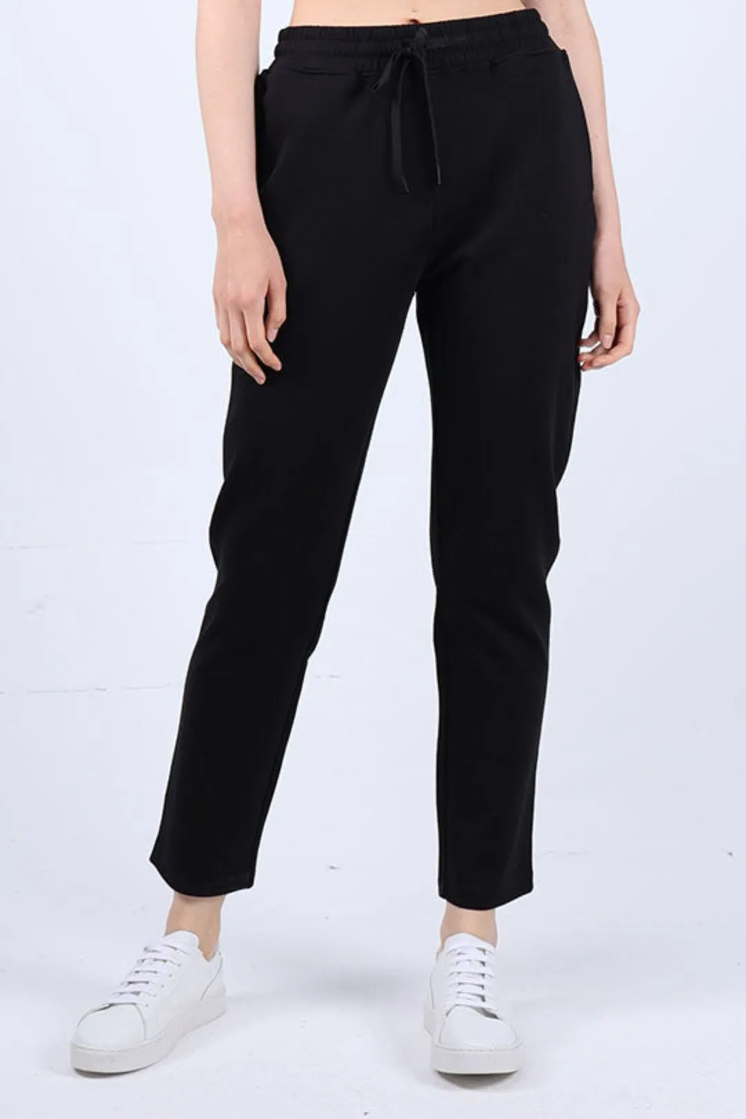 Mid-waist Drawstring Soft Fleece Sweatpant With Pockets