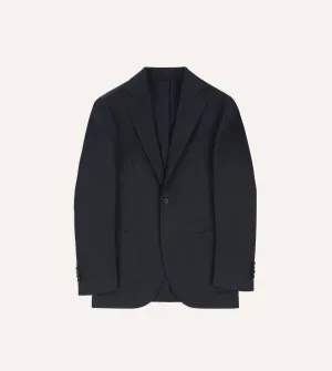 Navy Cotton Drill Tailored Jacket