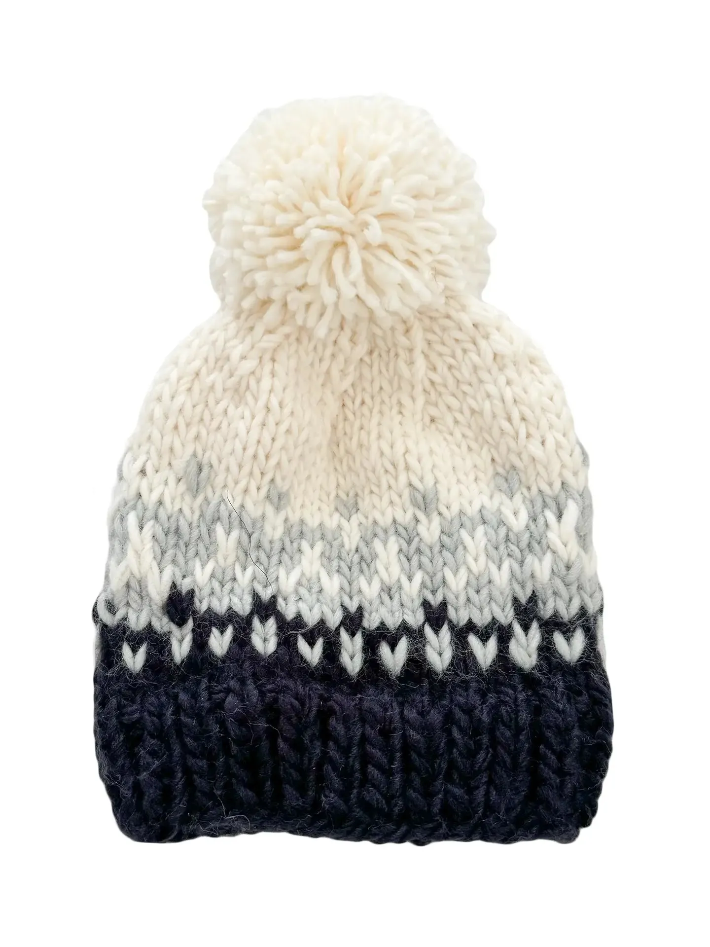 Nell Stripe Hat - Bowie Grey