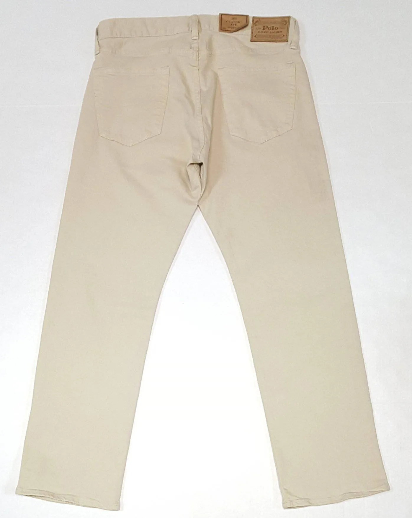 Nwt Polo Ralph Lauren Beige Classic Fit Stretch Jeans