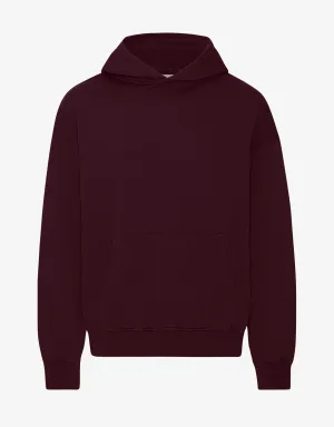 Organic Oversized Hood - Oxblood Red