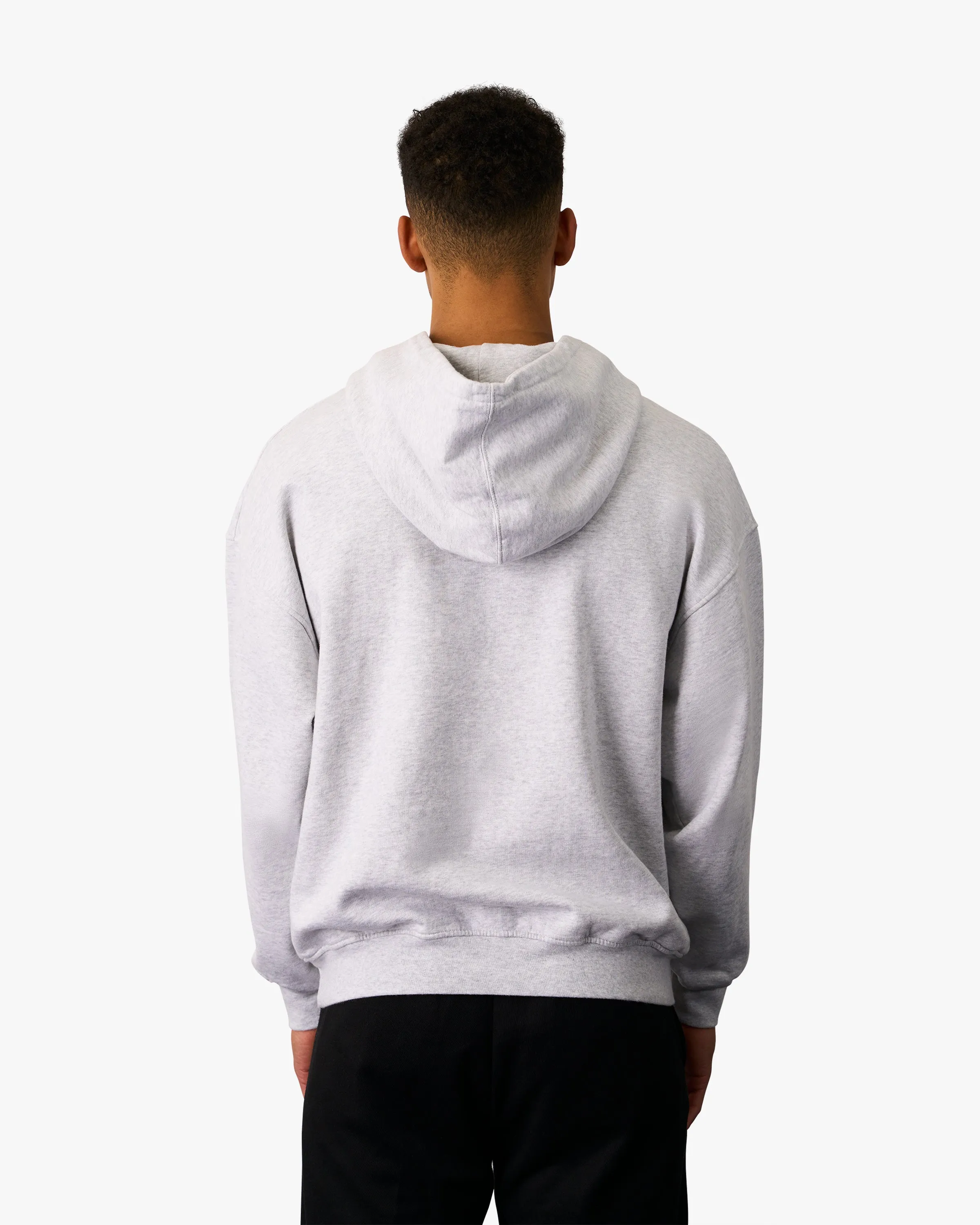 Organic Oversized Hood - Oyster Grey