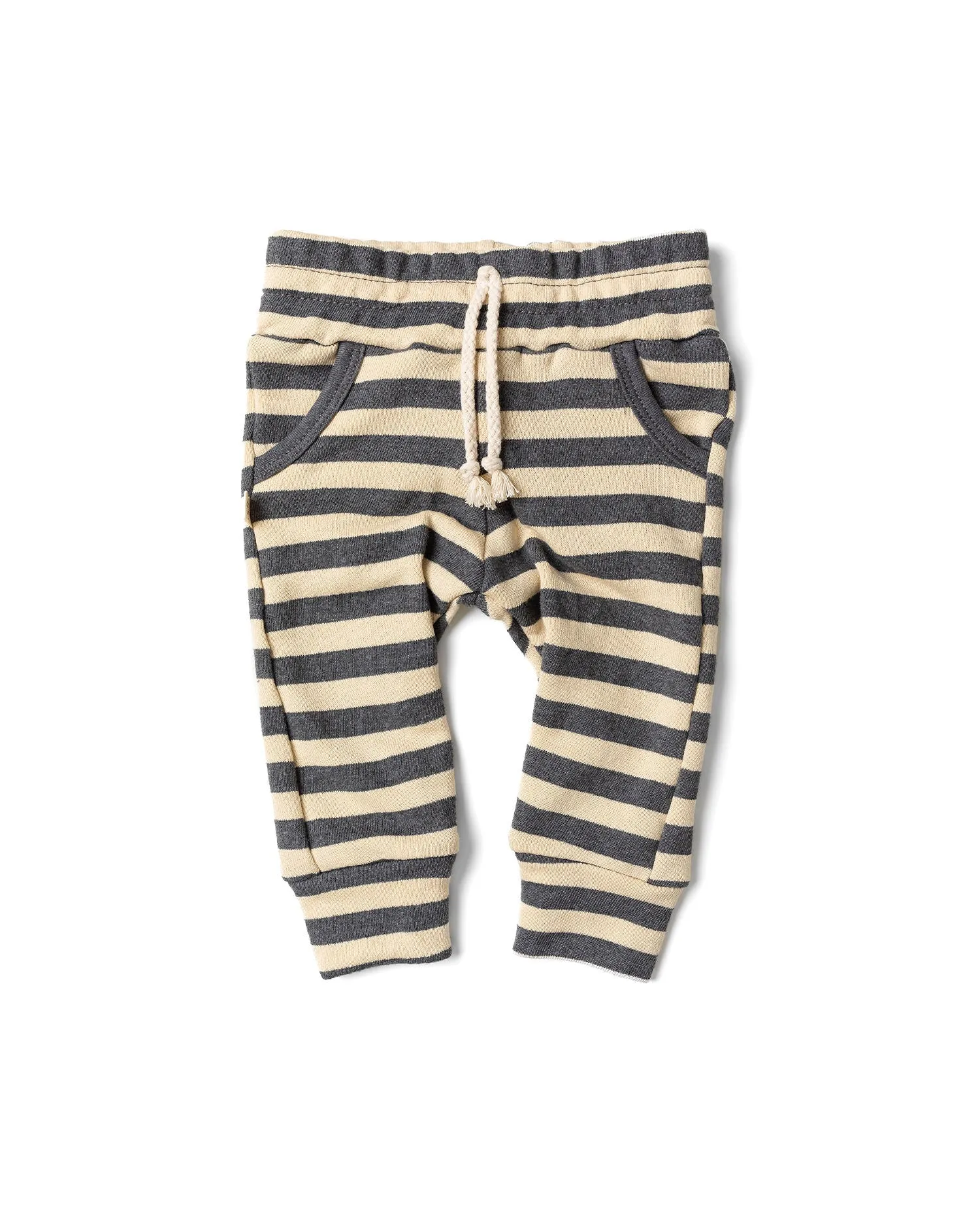 original jogger - iron gray beige stripe